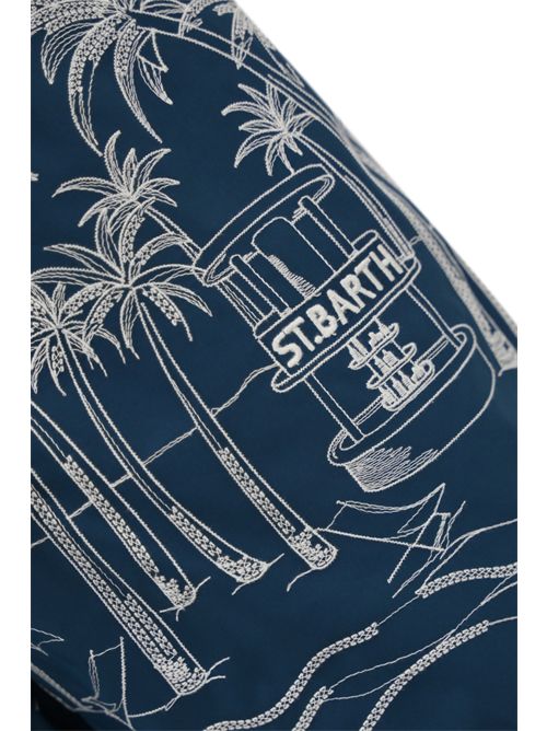 Costume da bagno Patmos The Riviera con ricamo Palm Beach Mc2 Saint Barth | PATMOS THE RIVIERA02850H PALM BEACH 61 EMB